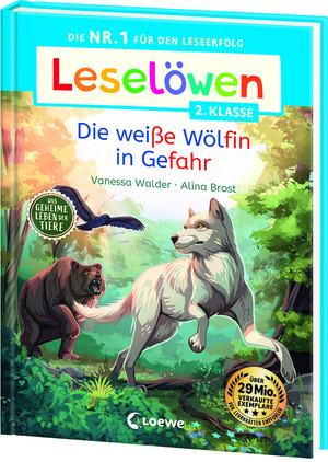 Leselöwen 2. Klasse - Die weiße Wölfin in Gefahr