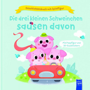 Die drei kleinen Schweinchen sausen davon