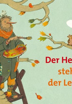 Der Herbst steht auf der Leiter