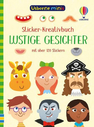 Sticker-Kreativbuch: Lustige Gesichter