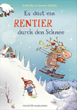 Es düst ein Rentier durch den Schnee